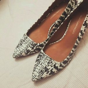 *NEW* Rebecca Minkoff Snake Print Midi-heels